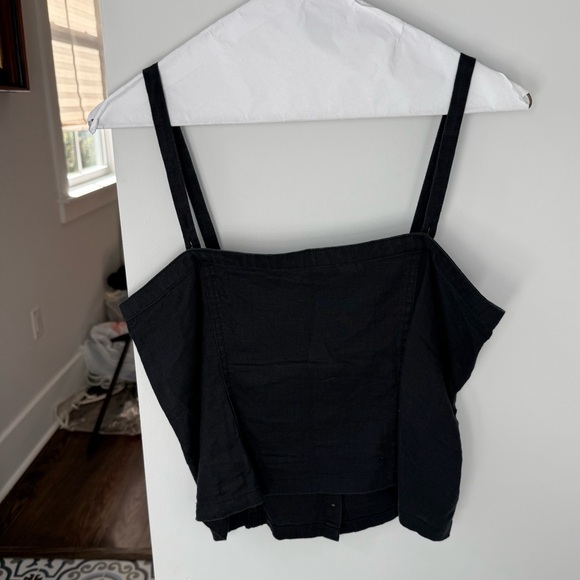 Everlane Black Button-Up Tank Top - Picture 2 of 3